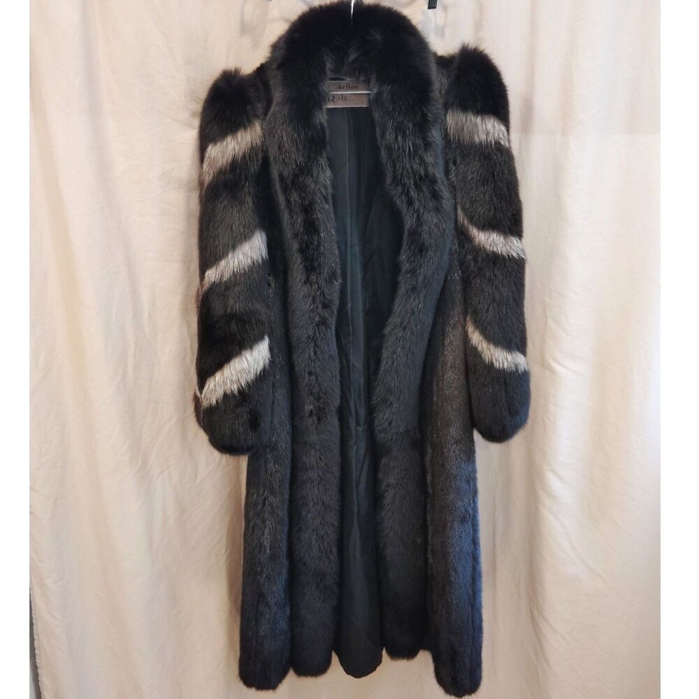 Vintage Carlton Ritz Ranch Mink & Silver Fox Fur Coat